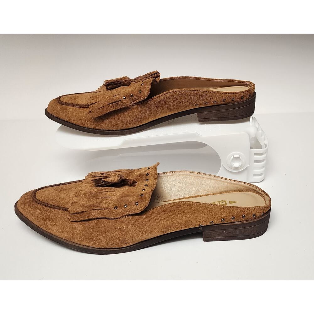 Jolimall Faux Suede Leather Slide Sandal Shoes Size US 6d